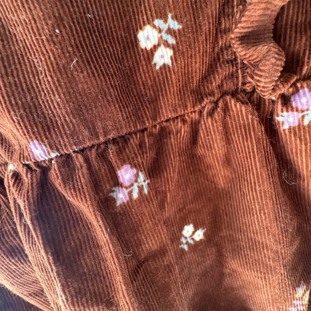Carter's Brown Corduroy Baby bubble romper